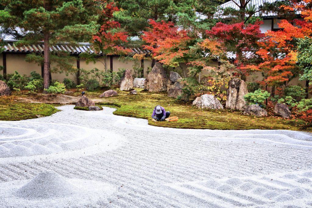 Kodaiji Temple zen garden in Kyoto, Japan.