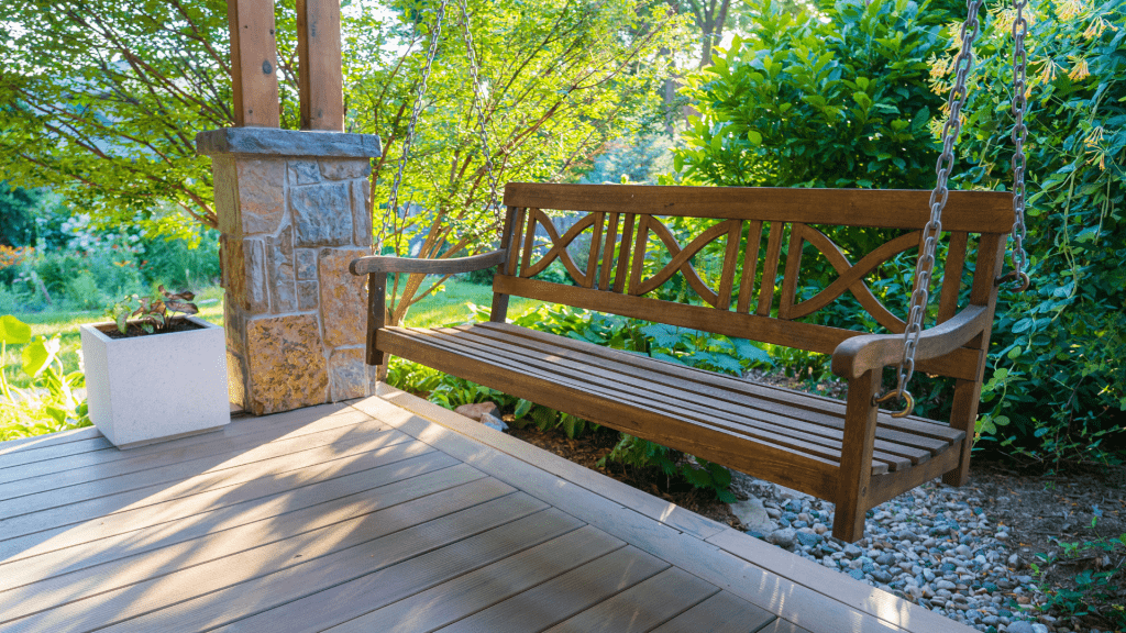 Upcycled garden bench sale